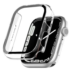 TEMEDO 対応 Apple Watch ケース 49mm 45mm 44mm 41mm 40mm アップルウォッチ カバー PC素材 Apple Watch カバー 全面保護 二重構造 アップルウォッチ ケース ガラスフィルム 一体型 Apple