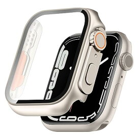 TEMEDO 対応 Apple Watch ケース 44mm 対応 アップルウォッチ カバー Apple Watch Ultra風ケース Apple Watch カバー 全面保護 二重構造 アップルウォッチ ケース ガラスフィルム 一体型 Apple