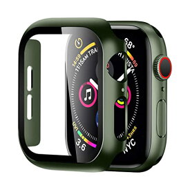BELIYO Apple Watch ケース 44mm 対応 アップルウォッチ カバー 一体型 Apple Watch カバー 全面保護 二重構造 アップルウォッチ ケース PC素材 日本旭硝子材 キズ防止 軽量 強化ガラス Apple Watch S
