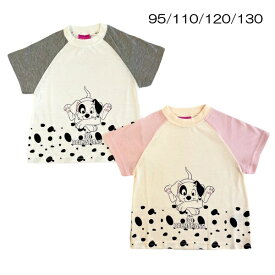 Tシャツ 半袖 ディズニー 101匹わんちゃん ラグラン 天竺 キャラクター 子供 服 キッズ 女の子 女児 95 110 120 130 夏【3点までメール便可】