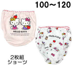サンリオ ハローキティ 2枚組ショーツ キティとミミィ ピンク ホワイト 女の子 キャラクター インナー 100 110 120 綿100% パンツ 下着【2点までメール便可】