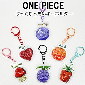悪魔の実 ONE PIECE ワンピース ぷっくりったい キーホルダー キャラクター グッズ アニメ ゴムゴム オペオペ メラメラ ヒトヒト ヤミヤミ バラバラ 【10点までメール便可】