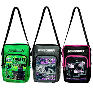 Minecraft �}�C���N���t�g �}�C�N�� �|�P�b�g�t�� �V�����_�[�o�b�O ��H220×W160×D80mm �i���R�̒����@�ŒZ640�`�Œ�1215mm�j�Q�[�� �L�����N�^�[ �O�b�Y