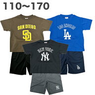 2026NEW MLB 上下セット Tシャツ パンツ 公式 半袖 春 夏 メッシュ 子供服 男の子 キッズ 100 110 120 13…