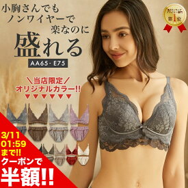 【楽天スーパーSALE限定半額1,640円】ブラジャー ノンワイヤー 盛れる 脇高 ショーツ セット ブラ&ショーツセット ブラ 小胸 谷間 脇高ブラ 盛れる ノンワイヤーブラ セット 育乳ブラ 脇肉 痛くない 盛りブラ ナイトブラ 勝負下着 補正下着 セール