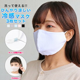 マスク 冷感 メッシュ 通気性 洗える 涼しい 3枚セット 男女兼用 大人 子供 速乾 UV 飛沫防止 花粉対策 立体 防塵 メール便