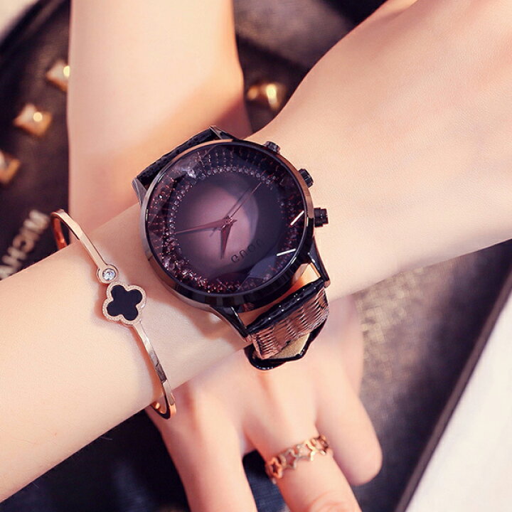 楽天市場 腕時計 レディース 時計 ブランド おしゃれ Guou ラインストーン ウォッチ 女性用 プレゼント 30代 40代 メール便のみ送料無料2 Neutral Store