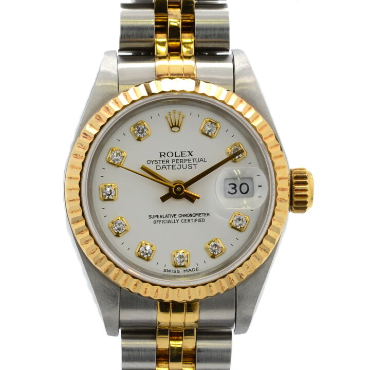 楽天市場】ロレックス ROLEX デイトジャスト 69173G 10Pダイヤ X番 