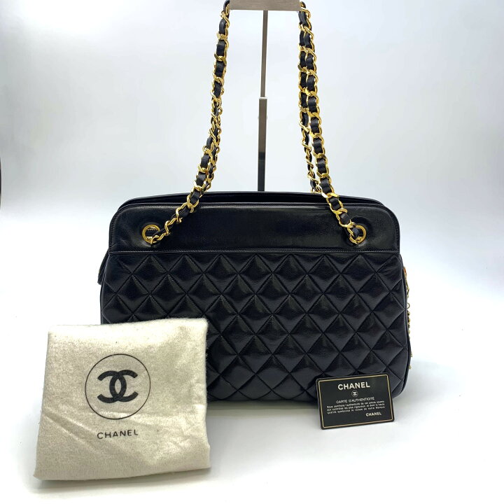 楽天市場】CHANEL シャネル ラムスキン 1番台 マトラッセチェーン  