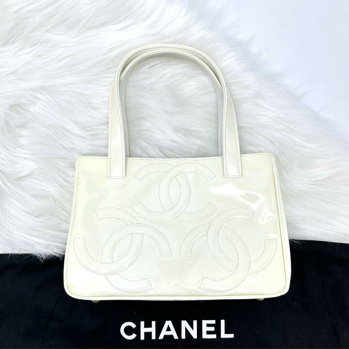 楽天市場】CHANEL シャネル ココマーク トリプルココ パテントレザー 