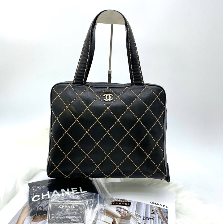 楽天市場】CHANEL シャネル ラムスキン ワイルドステッチ 6番台 トート  