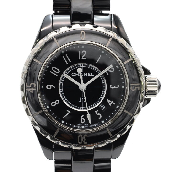 楽天市場】CHANEL シャネル J12 H0682 クォーツ QZ 33ミリ ブラック  