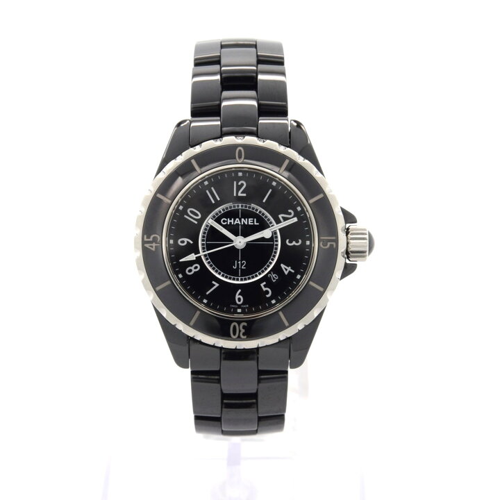 楽天市場】CHANEL シャネル J12 H0682 クォーツ QZ 33ミリ ブラック 