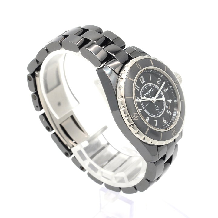 楽天市場】CHANEL シャネル J12 H0682 クォーツ QZ 33ミリ ブラック 