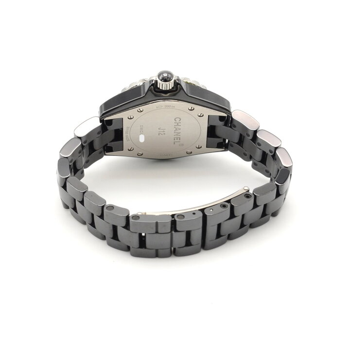 楽天市場】CHANEL シャネル J12 H0682 クォーツ QZ 33ミリ ブラック  