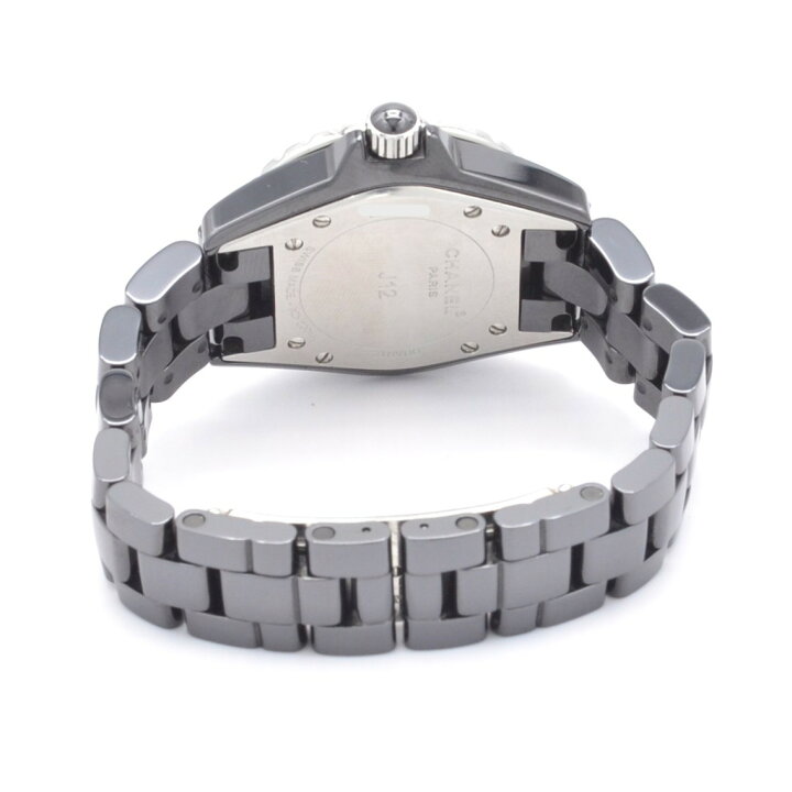 楽天市場】CHANEL シャネル J12 H0682 クォーツ QZ 33ミリ ブラック 