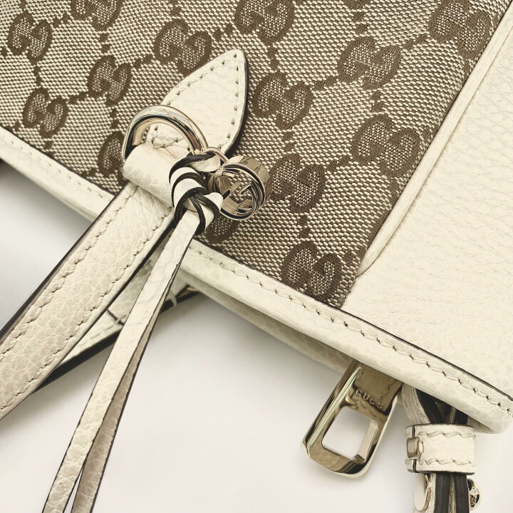 楽天市場】GUCCI グッチ GGキャンバス アイボリー ベージュ 449241 