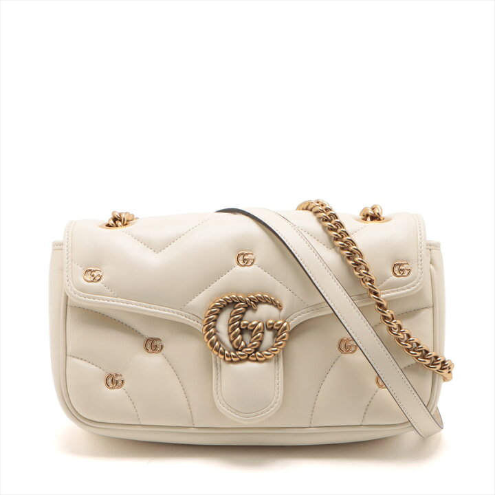 楽天市場】GUCCI グッチ GGマーモント 443497 レザー チェーン  