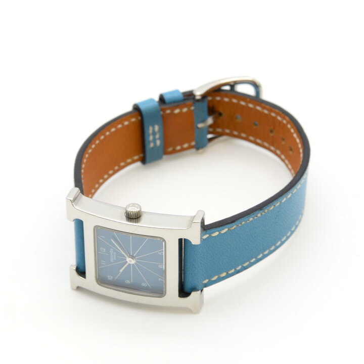 楽天市場】HERMES エルメス Hウォッチ HH1.210 クォーツ QZ SS×革 