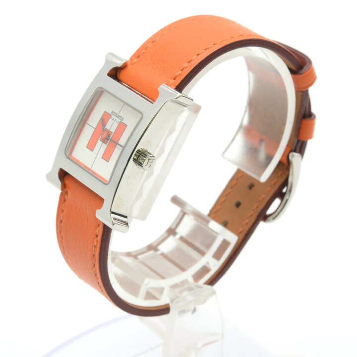 楽天市場】HERMES エルメス Hウォッチ HH1.210 クォーツ QZ SS×革  