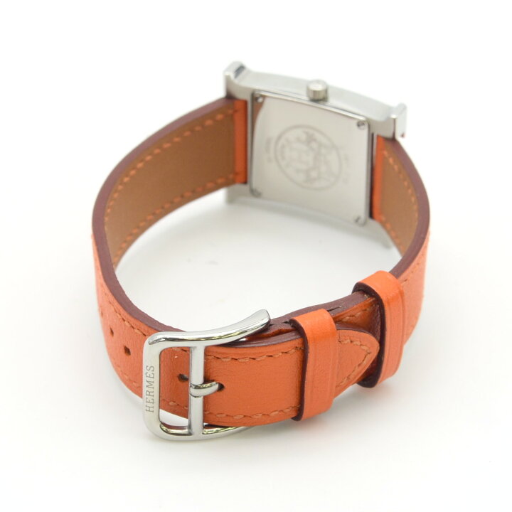 楽天市場】HERMES エルメス Hウォッチ HH1.210 クォーツ QZ SS×革  