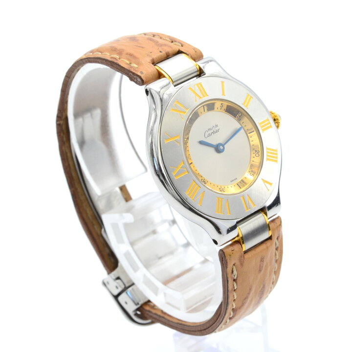 楽天市場】CARTIER カルティエ 1330 マスト21 ヴァンティアン クォーツ 