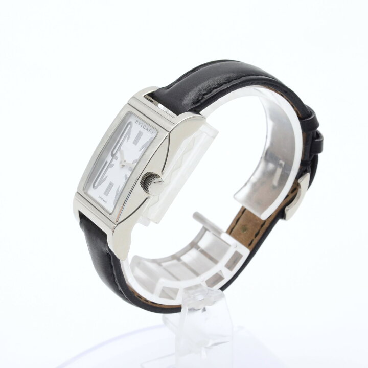 楽天市場】BVLGARI ブルガリ レッタンゴロ RT39S 白文字盤 SS×革  