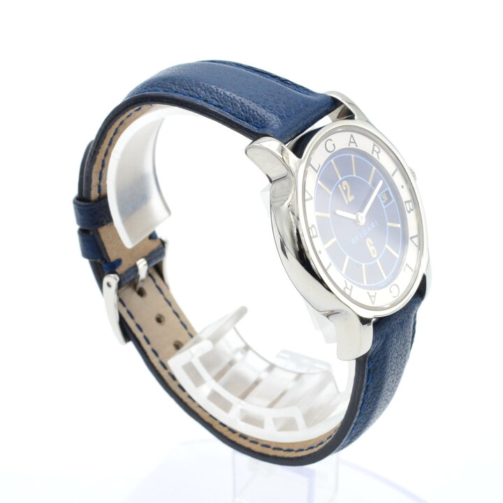 ブルガリ BVLGARI ソロテンポ ST35S メンズ 腕時計 デイト ホワイト  