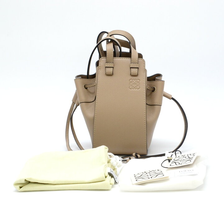 楽天市場】LOEWE ロエベ ハンモック ドローストリングミニ レザー 2WAY  