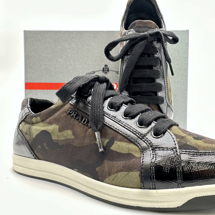 楽天市場】PRADA プラダ スニーカー 3E 5892 迷彩柄 35 1/2 
