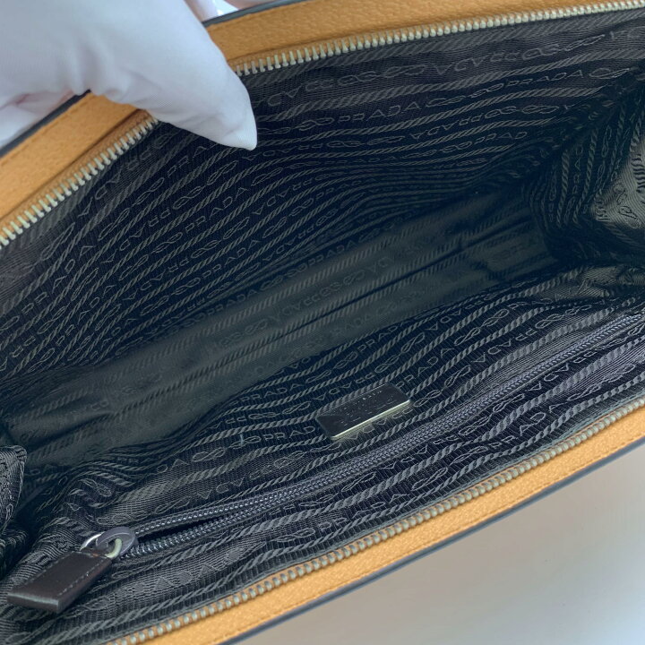 楽天市場】PRADA プラダ B11027 レザー トートバッグ ハンドバッグ 