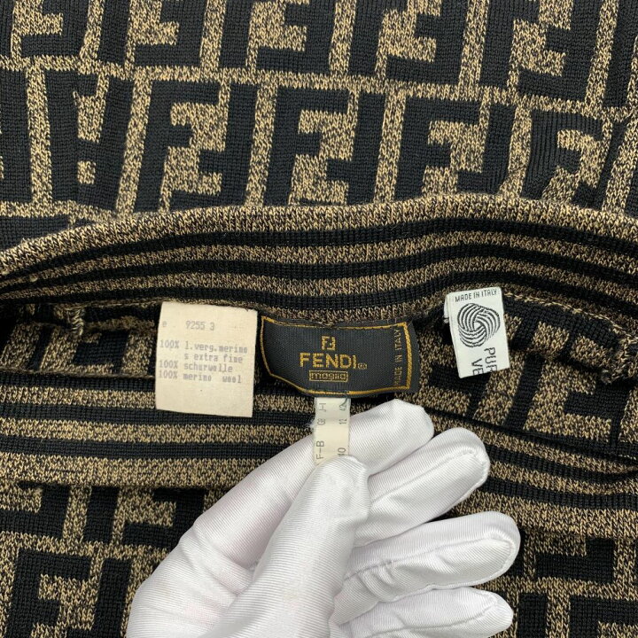 楽天市場】FENDI フェンディ ズッカ柄 ズッカ ニットスカート 