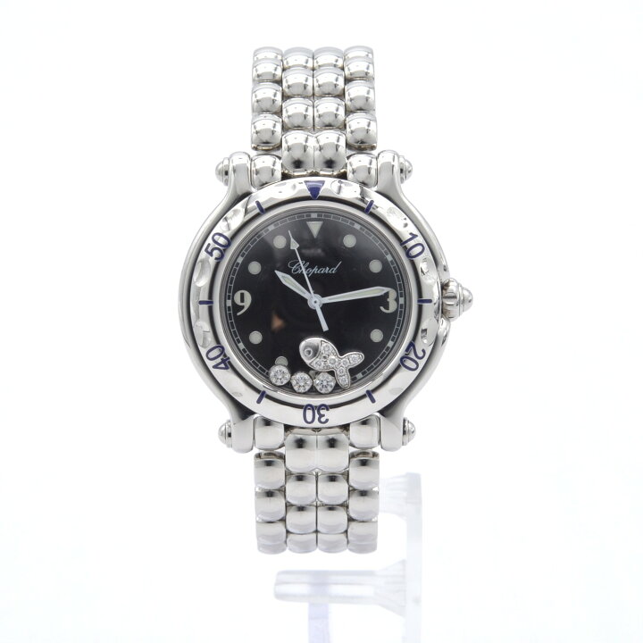 楽天市場】CHOPARD ショパール ハッピースポーツ 4Pダイヤ ブラック  