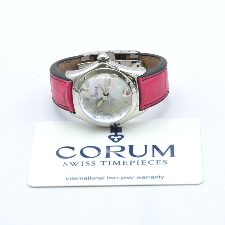 楽天市場】CORUM コルム バブル デイト ホワイトシェル文字盤  
