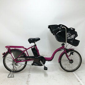 【クーポン対象】中古 自転車 激安 子供乗せ対応小径電動アシスト パナソニック Gyutto mini 20インチ 内装3段 整備士点検済み