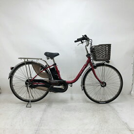 【クーポン対象】【新品バッテリー付】中古 自転車 激安 電動アシスト パナソニック ViVi DX 26インチ 内装3段 整備士点検済み