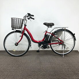 中古 自転車 激安【新品充電器】電動アシスト 軽快車 YAMAHA PAS Natura 26インチ 内装3段 整備士点検済み