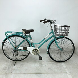【クーポン対象】中古 自転車 激安 軽快車 国内メーカー Fiona 26インチ 外装6段 整備士点検済み