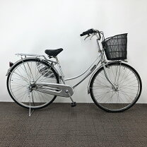 D290☆限定特価☆ 中古自転車 【27インチ 軽快車 ホワイト 3段 LED 