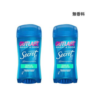 �y2�{�Z�b�g�z�V�[�N���b�g �A�E�g���X�g �N���A�W�F�� ������ �f�I�h�����g 73g Secret Outlast Clear Gel Deodorant ��������/Antiperspirant Deodorant for Women, 72hr Sweat & Odor Protection, PH Balancing Minerals, Clear Gel,