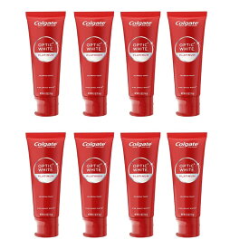 【8本まとめ買いセット】コルゲート ハイインパクト歯磨き粉 116g x 8本 オプティックホワイト プラチナム ハイインパクトホワイトニング歯磨き粉、ハイインパクトホワイト-（2パック）/Colgate - Optic White Platinum Teeth Whitening Toothpaste【送料無料/8個セット】