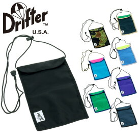 【25%OFFセール】 ドリフター Drifter ネックポーチ フェス ブラック メンズ レディース ネコポス可能 dfv0240 通勤 おしゃれ 黒 高校生 大人 カバン プレゼント ギフト ラッピング無料 【2029sale】