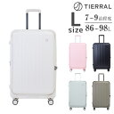 【最大P16倍】ティエラル スーツケース キャリー ハード ビジネス TIERRAL TOMARU 2.0 86〜98L 大型 Lサイズ 7泊〜9泊 フロントオープン 旅行かばん エキスパンダブル メンズ レディース P10倍 送料無料 最強配送 誕生日プレゼント ギフト【正規代理店】 nwar