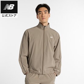 【30%OFF】【公式】ニューバランス ウーブントラックジャケット アパレル アウター ウェア スポーツ カジュアル 快適 ファッション トレーニング ジム 部活 練習 フィットネス ヨガ ワークアウト 筋トレ メンズ 男性 吸汗速乾 吸湿 ドライ さらさら 機能性素材