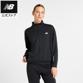 【30%OFF】【公式】ニューバランス ニットトラックジャケット アパレル アウター ウェア スポーツ カジュアル 快適 ファッション トレーニング ジム 部活 練習 フィットネス ヨガ ワークアウト 筋トレ レディース ウィメンズ 女性 吸汗速乾 吸湿 ドライ さらさら 機能性素材