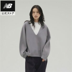 【50%OFF】【公式】ニューバランス MET24 Knit V Neck Pullover アパレル カットソー トップス 長袖 ロンT 運動 スポーツ カジュアル 快適 ファッション 屋内 屋外 贈り物 ギフト レディース ウィメンズ 女性