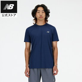 【公式】ニューバランス Sport Essentials ランショートスリーブTシャツ アパレル 半袖 Tシャツ 運動 スポーツ カジュアル 快適 ファッション ランニング マラソン 部活 試合 練習 大会 陸上 アウトドア ジョギング メンズ 男性