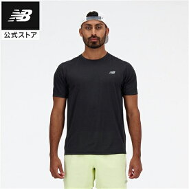 【公式】ニューバランス Athletics ショートスリーブTシャツ アパレル 半袖 Tシャツ ランニング マラソン メンズ 男性 運動 スポーツ 部活 試合 練習 大会 陸上 アウトドア ジョギング カジュアル 快適 ファッション 吸汗速乾 吸湿