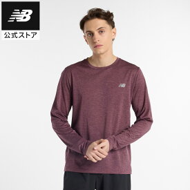【30%OFF】【公式】ニューバランス Athletics ロングスリーブTシャツ アパレル カットソー トップス 長袖 ロンT スポーツ カジュアル 快適 ファッション ランニング マラソン 部活 練習 アウトドア メンズ 男性 吸汗速乾 吸湿 ドライ さらさら 機能性素材 冷却 通気性