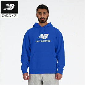 【公式】ニューバランス Sport Essentials Stacked Logo スウェットフーディ アパレル トップス メンズ 男性 運動 スポーツ カジュアル 快適 ファッション 屋内 屋外 贈り物 ギフト